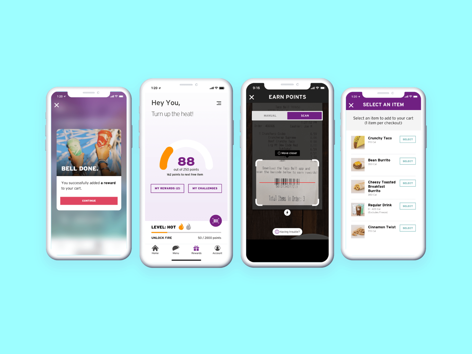 Taco Bell Loyalty UX by nick kearney on Dribbble