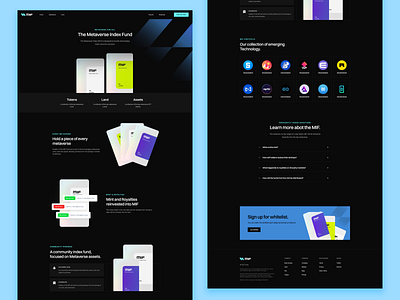 Metaverse NFT Landing Page
