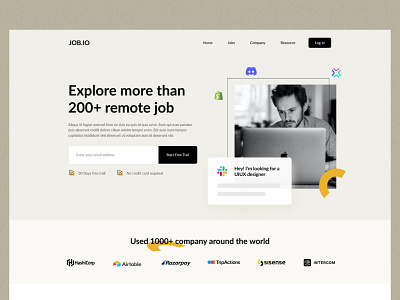 UI Design : Job Seeker Website Landing Page by Md. Aminul Islam for ...