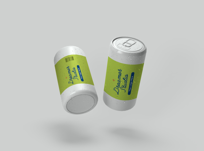 Soda Can 3D Mockup by Dreamer Studio on Dribbble