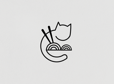 Cat and Noodles Logo