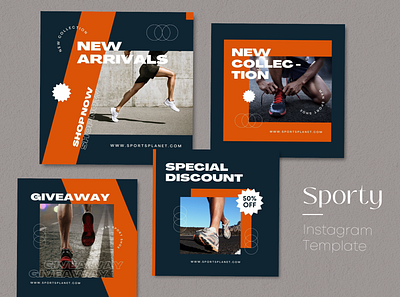 Canva Sporty Instagram Template