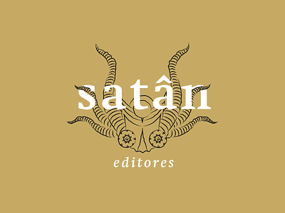 Satán Editores logo book brand chile diablada diablo editor editorial libros logo satán