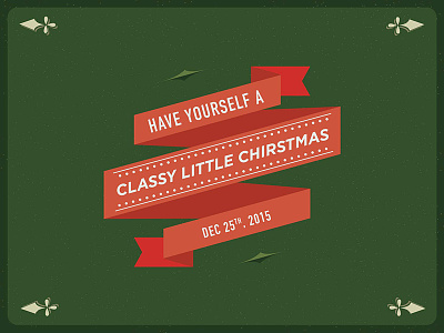 Have Yourself a Classy Little Christmas card christmas holidays illustration invite