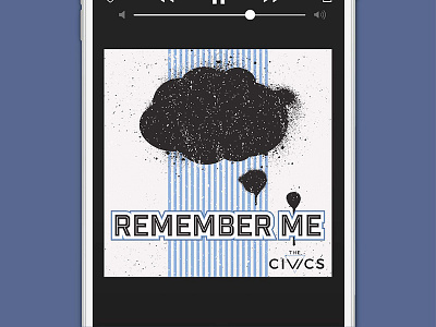 The Civics, Remember Me Single | Concept 1 band brand identity branding cover art local music music single song