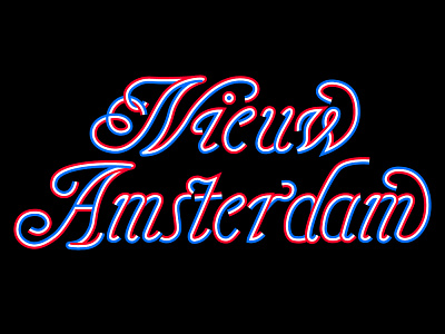 Nieuw Amsterdam Script lettering new amsterdam ny nyc type typography