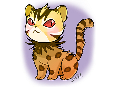Leopard Cat cat character design leopard cat