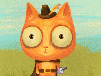 Puss in boots cat childrens book digital art digital painting illustration photoshop puss in boots