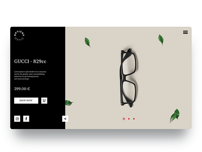 Optican dailyui minimal optic optician uidesign uiux