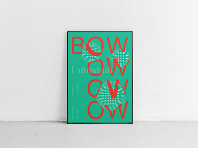 BOW bounce color dots typedesign typogaphy