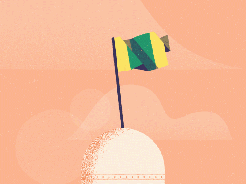 Flag Animation 2danimation animation behance clouds flag gif light loop palette texture