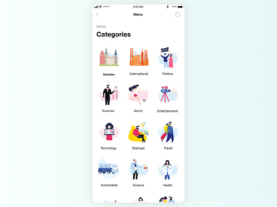 Categories Light Theme