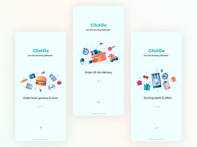 Onboarding Screens delivery app mobile mobile app onboarding screens onboarding ui ui ui design ux ux design