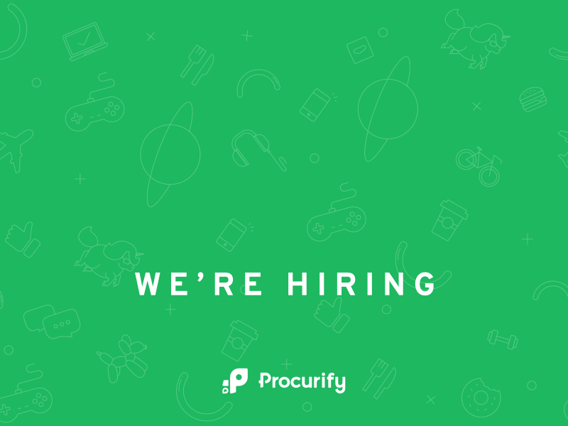 We're hiring! canada hiring procurify recruitment sloth startup vancouver