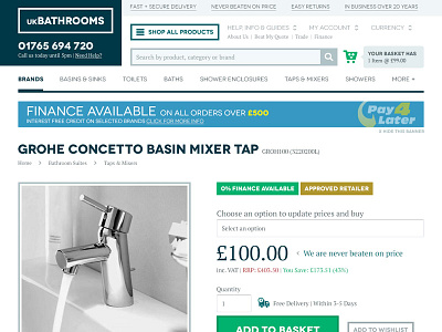 ukBathrooms Product Page
