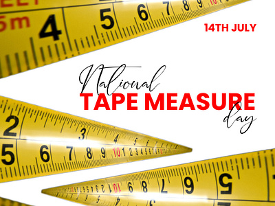 Design for national tape measure day design graphic design typography