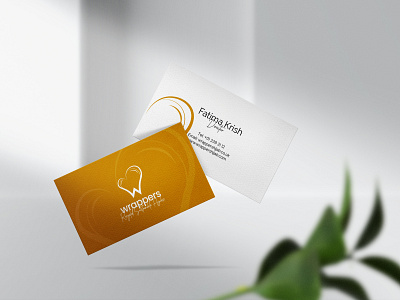 Business card mockup for wrappers hijab branding design graphic design icon illustration logo typography vector