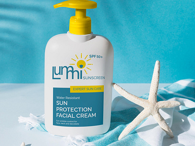 Product mockup for lummi sunscreen