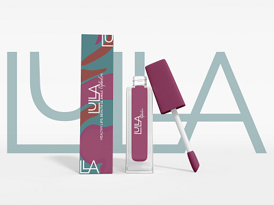 Product mockup for Lulla lipbalm branding design graphic design icon illustration logo typography vector