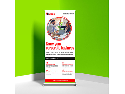 Corporate Roll up Banner Template banner banner template business flyer business roll up banner design corporate corporate flyer creative creative roll up banner roll up banner
