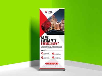 PSD Modern Roll Up Banner - Graphic Templates