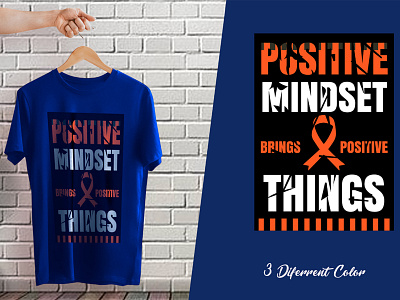 Positive Mindset T-shirt Design Template font t shirt t shirt t shirt design tshirt type typography t shirt