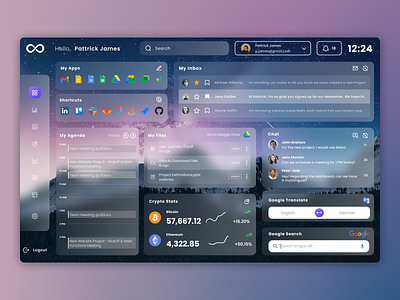 Infinity: dashboard for productivity app colors dashboard dashboard design dashboard ui illustration productivity ui ux ux dashboard ux design ux interface web web design