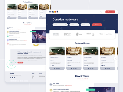 Allgood - charity ecommerce platform