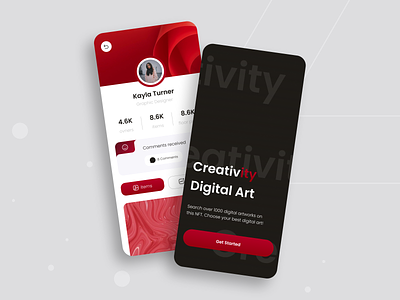[Concept] NFT arts marketplace app app art blockchain blockchain app mobile app mobile ui mobile ux nft nft app nft art nft mobile app ui ux