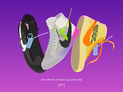 Sneakers-OFF_WHITE x NIKE Blazer 2018 fashion illustrations sneakers