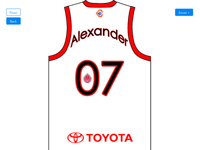 Team Canada Basketball Jersey Redesign (Back) basketball canada design graphic design