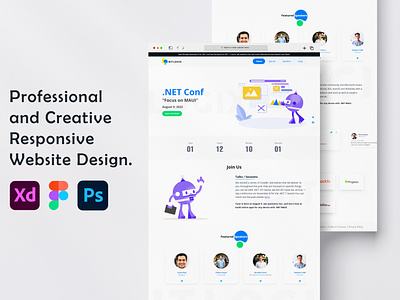 Event Conference Landing Page design design guide dotnet event conference icons icons design guide illustration landingpage logo microsoft ui web application icons web icons website