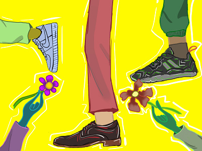 SHOES AND FLOWERS