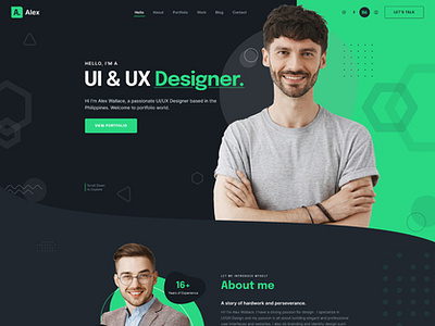 Alex - Modern & Creative Personal Portfolio Figma Template by ...