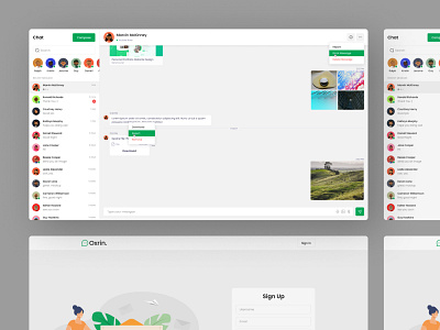 Oxrin - Chat Message Free Figma Template