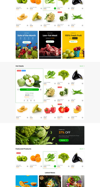 Shopery - Organic eCommerce Website UI Design by Templatecookie on Dribbble