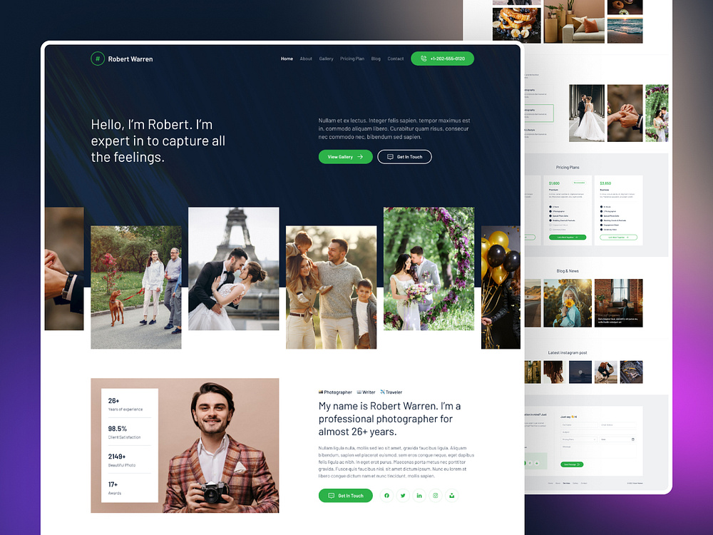 Kevin - Personal Portfolio Website UI/UX Design by Templatecookie on ...