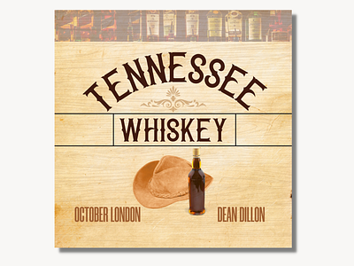 Spotify Song Thumbnail/ Digital Art for Song- Tennessee Whiskey cover art design graphic design mockups packaging