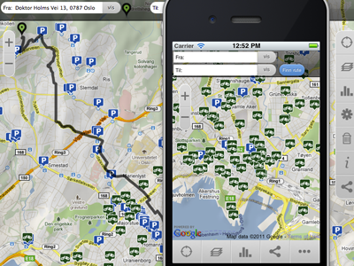 Screen Shot cycle web app app bike cycle map oslo