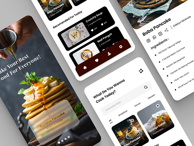 Food Recipe App app design ui