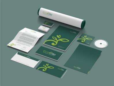 Logo design & Identity EcoVille, Eco Friendly Product Packaging