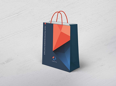 Shopping bag for Vanectro (personal project) brand identity icon illustration letter mark logo logo company logo creative logo mark logomark monogram monogram logo