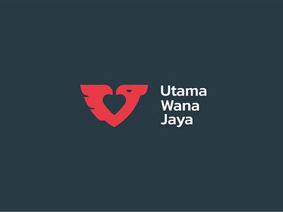 Logo design for PT. Utama Wana Jaya bird logo brand identity icon illustration letter mark logo logo creative logomark logotype monogram monogram logo
