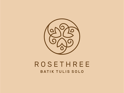 Logo Design for Batik Rosethree