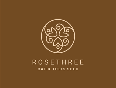 Logo Design for Batik Rosethree batik logo brand identity branding icon letter mark logo logo creative logo designer logomark logotype monogram monogram logo