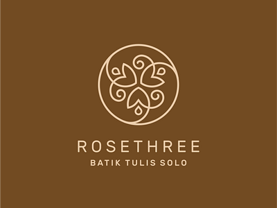 Logo Design for Batik Rosethree