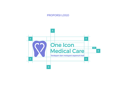 Logo Proportion for One Icon Medical Care