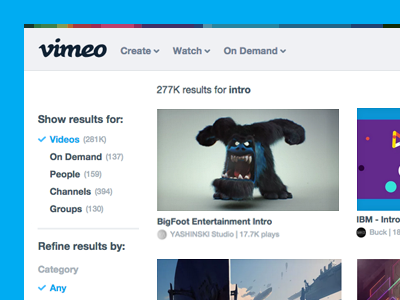 vimeo search engine