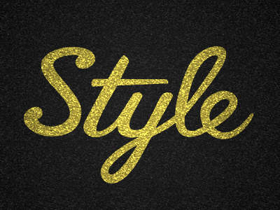 Style gold lettering logotype style