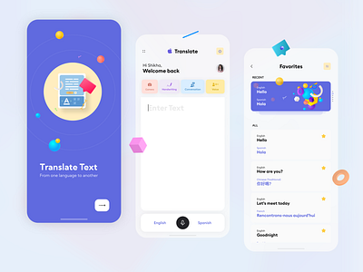 Apple Translate - UX Concept app design apple translate clean design latest translate ui ux uxd technologies